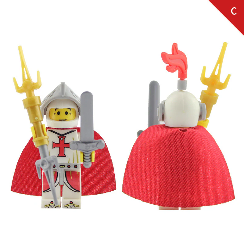 LOJO  AX9818 Red Cross Knight Minifigure - Image 4