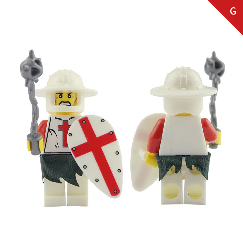 LOJO  AX9818 Red Cross Knight Minifigure - Image 8