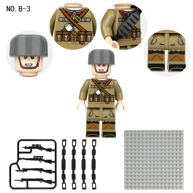 B1-B8 German British Soviet Russian Phalanx minifigure - Image 15