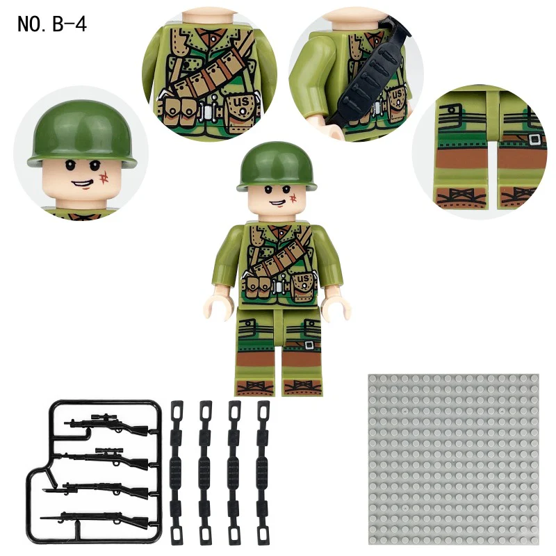 B1-B8 German British Soviet Russian Phalanx minifigure - Image 17