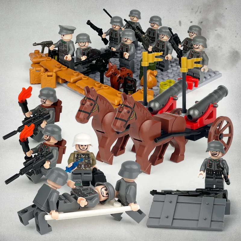 B1-B8 German British Soviet Russian Phalanx minifigure - Image 2