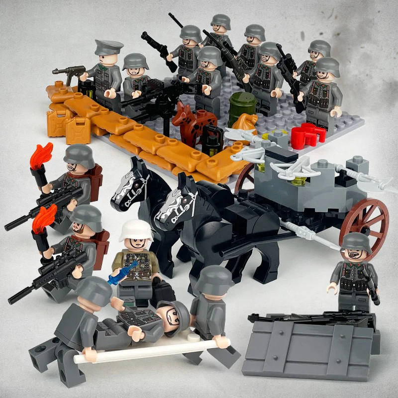 B1-B8 German British Soviet Russian Phalanx minifigure - Image 3