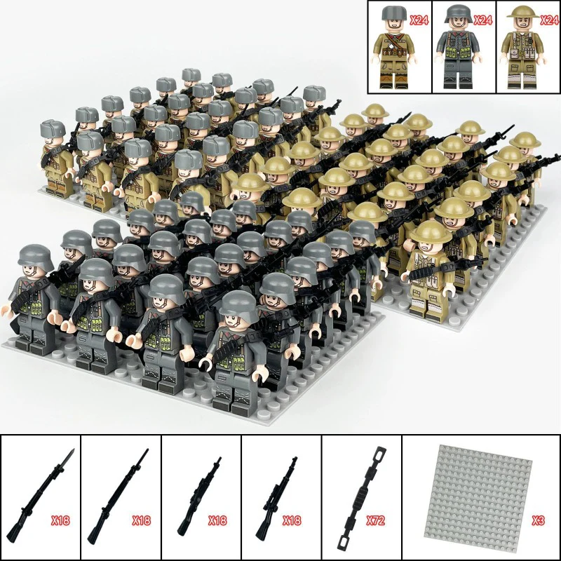 B1-B8 German British Soviet Russian Phalanx minifigure - Image 5
