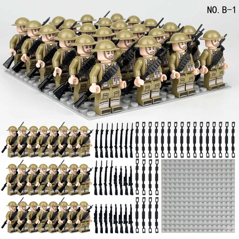 B1-B8 German British Soviet Russian Phalanx minifigure - Image 6