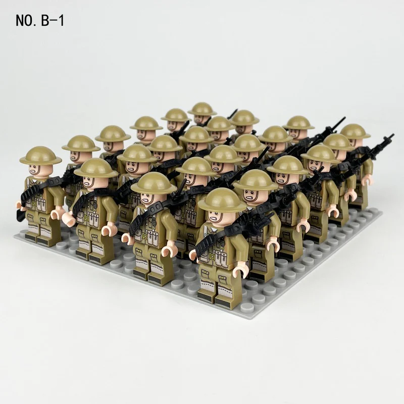 B1-B8 German British Soviet Russian Phalanx minifigure - Image 9