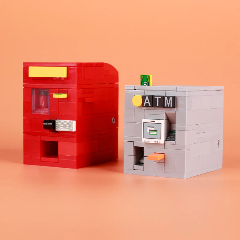 Beverage machine cash machine scene Minifigure Accessories - Image 7