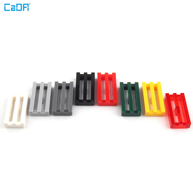 10pcs Cada 241226 Tile Modified 1 x 2 Grille with Bottom Groove / Lip - Image 3