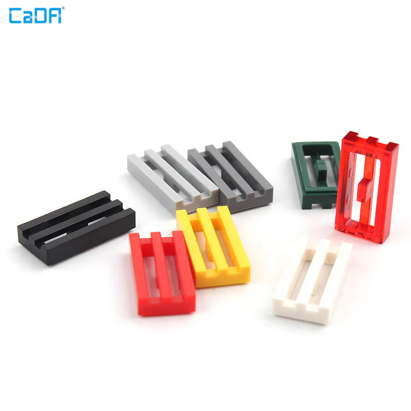 10pcs Cada 241226 Tile Modified 1 x 2 Grille with Bottom Groove / Lip - Image 4