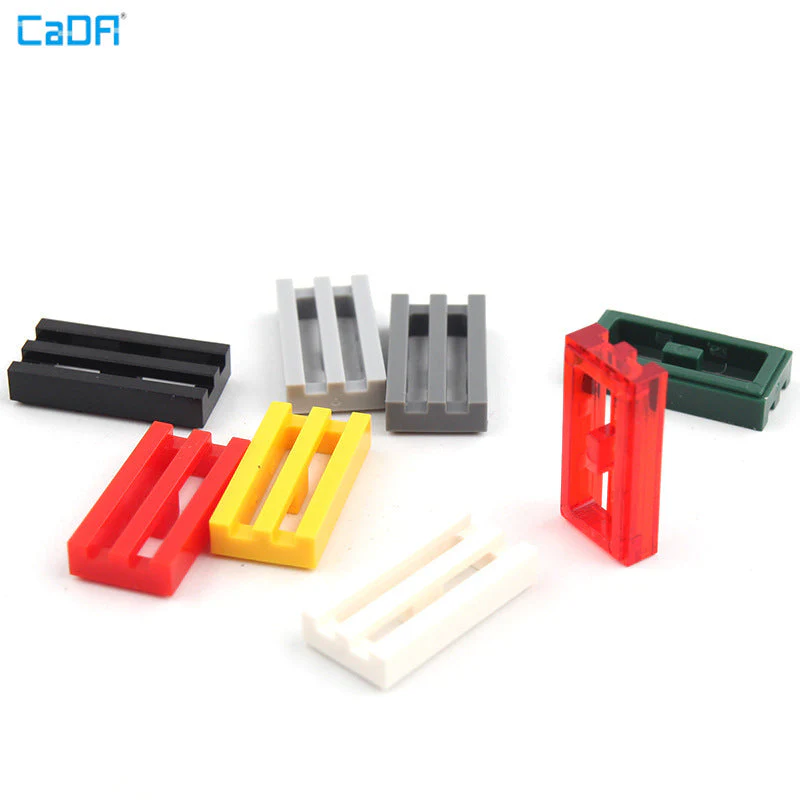 10pcs Cada 241226 Tile Modified 1 x 2 Grille with Bottom Groove / Lip - Image 5