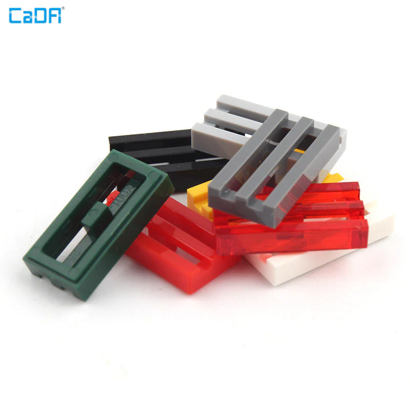 10pcs Cada 241226 Tile Modified 1 x 2 Grille with Bottom Groove / Lip - Image 6