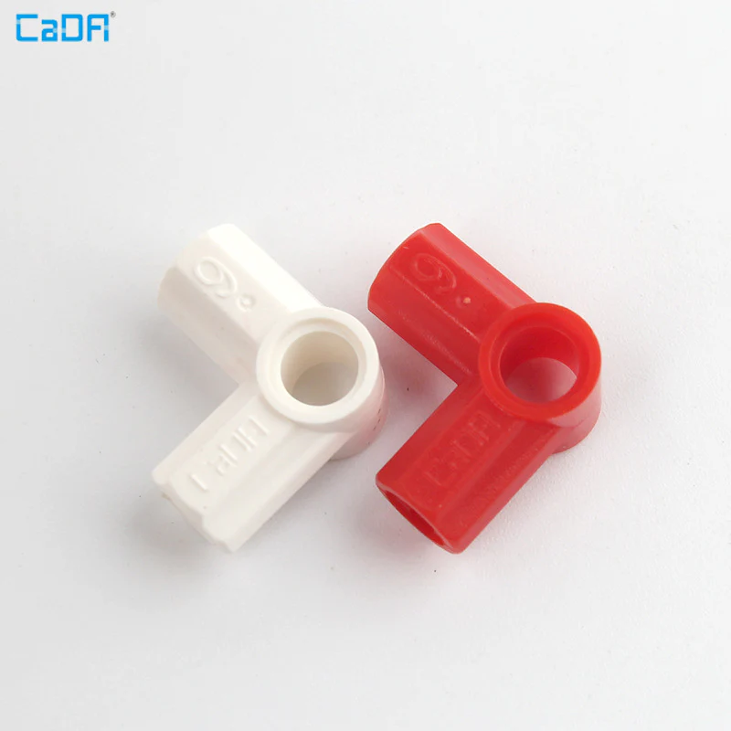 10pcs Cada 32014 Technic Axle and Pin Connector Angled #6 - 90 degrees - Image 3