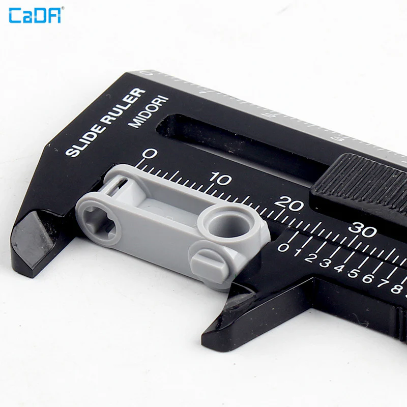10pcs Cada 32068 Technic Axle and Pin Connector Perpendicular 3L with Pin Hole - Image 4