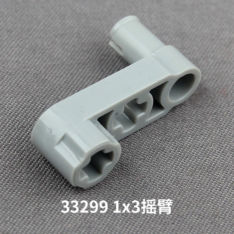 10pcs Cada 33299 Technic Liftarm Modified Crank / Pin 1x3 - Axle Holes - Image 5