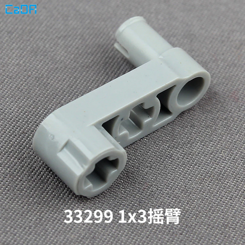 10pcs Cada 33299 Technic Liftarm Modified Crank / Pin 1x3 - Axle Holes - Image 6