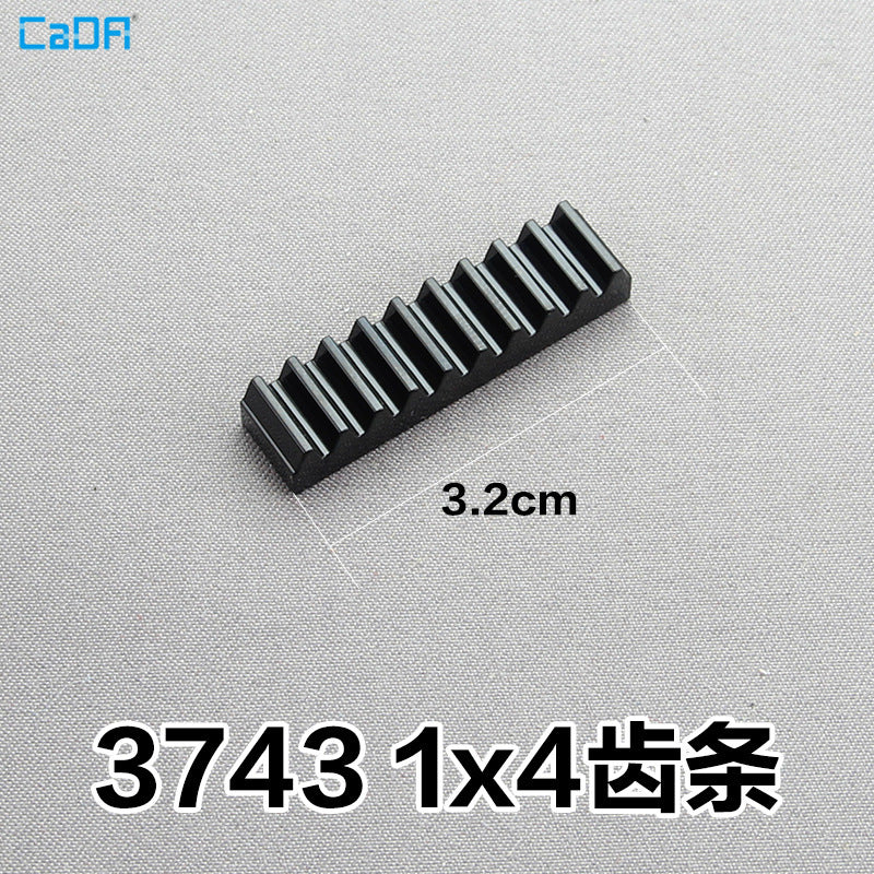 10pcs Cada 3743 87761 6630 64781 Technic Gear Rack 1x4 1x7 1x8 1x13 with Axle and Pin Holes - Image 2