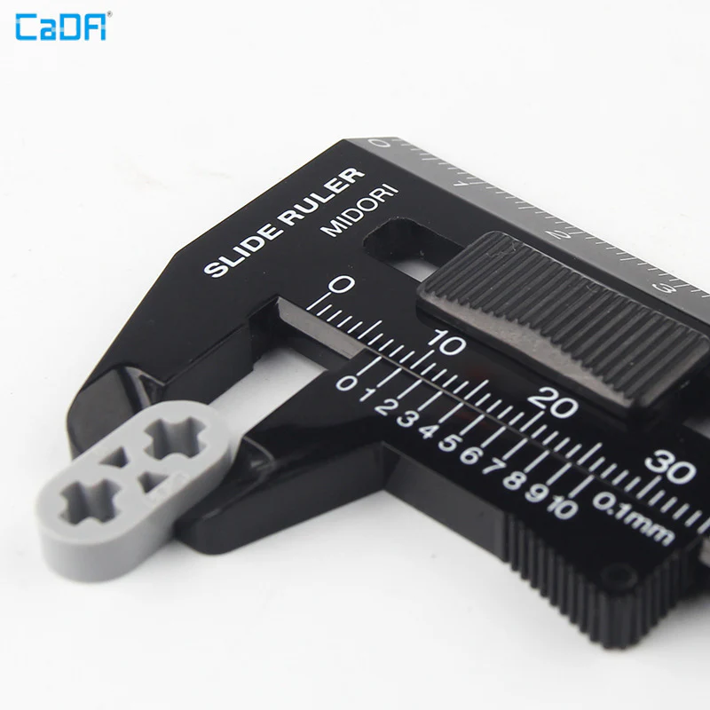 10pcs Cada 41677 Technic Liftarm Thin 1x2 - Axle Holes - Image 5