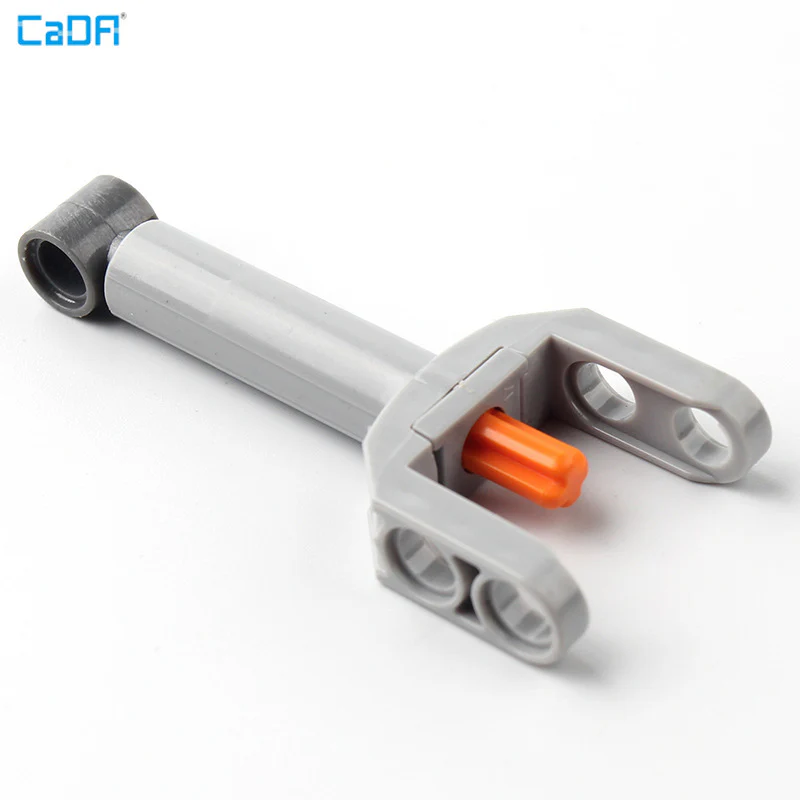 4pcs Cada 4612100 Technic Linear Actuator Mini with Dark Bluish Gray Head and Orange Axle - Image 3