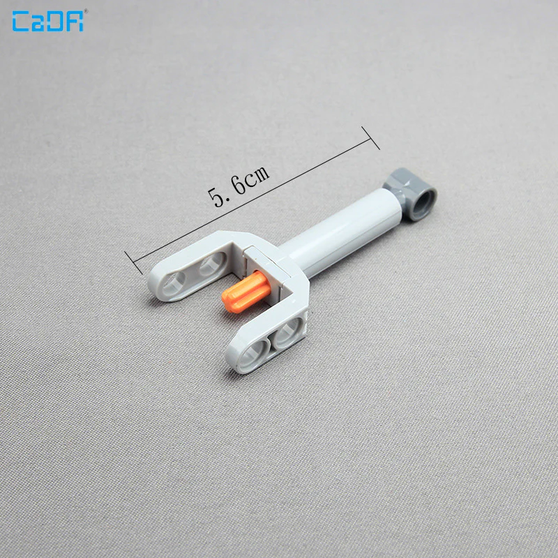 4pcs Cada 4612100 Technic Linear Actuator Mini with Dark Bluish Gray Head and Orange Axle - Image 6