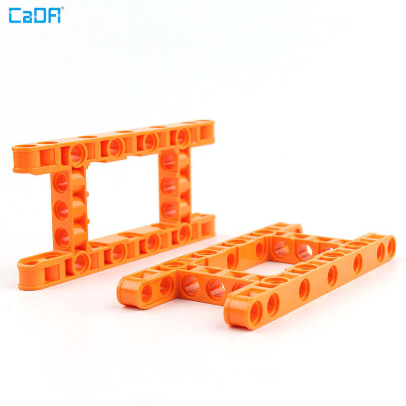 10pcs Cada 64178 Liftarm Modified Frame Thick 5 x 11 Open Center technic parts - Image 4
