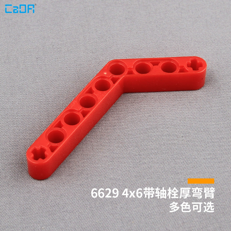 10pcs Cada 6629 Technic Liftarm Modified Bent Thick 1 x 9 (6 - 4) - Image 2
