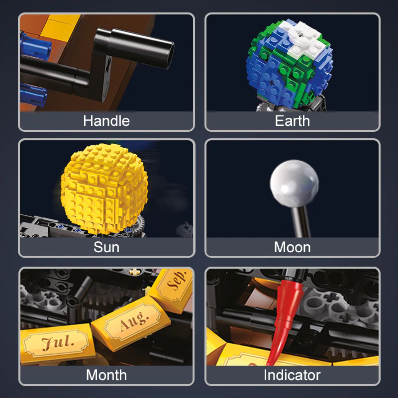 865PCS Cada C71004 Earth, Moon and Sun Orrery - Image 4