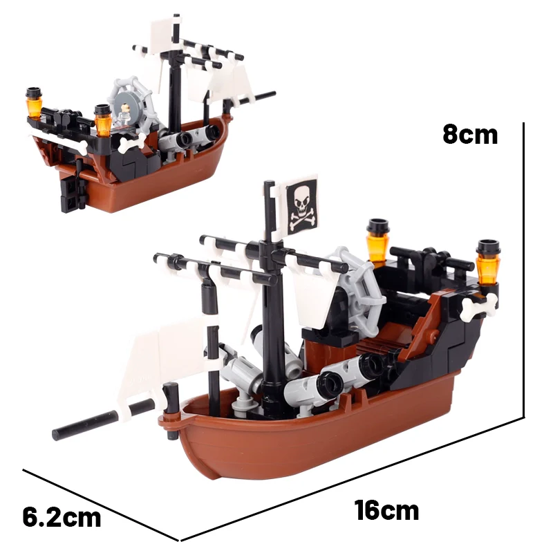 Caribbean pirate ship model Captain Jack Sparrow - Image 4