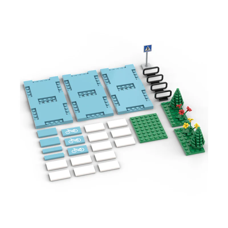 City group road base moc street scene highway building blocks - Image 5