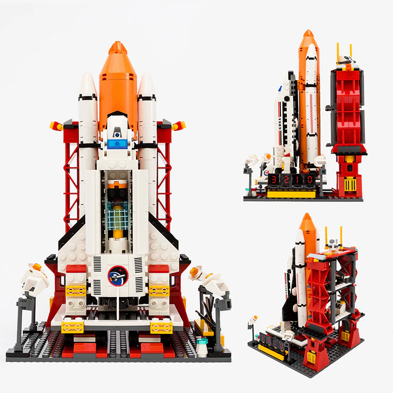 Gudi  8815 & 8816 City Spaceport Space The Shuttle Launch Center 679Pcs Gudi 8815 - Image 4