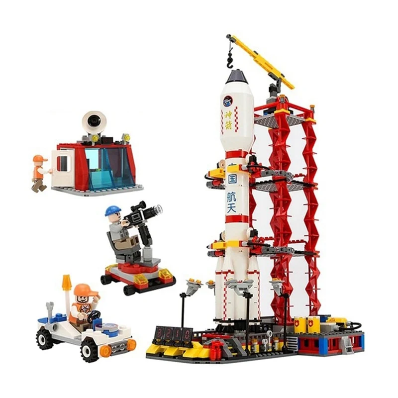 Gudi  8815 & 8816 City Spaceport Space The Shuttle Launch Center 679Pcs Gudi 8815 - Image 5