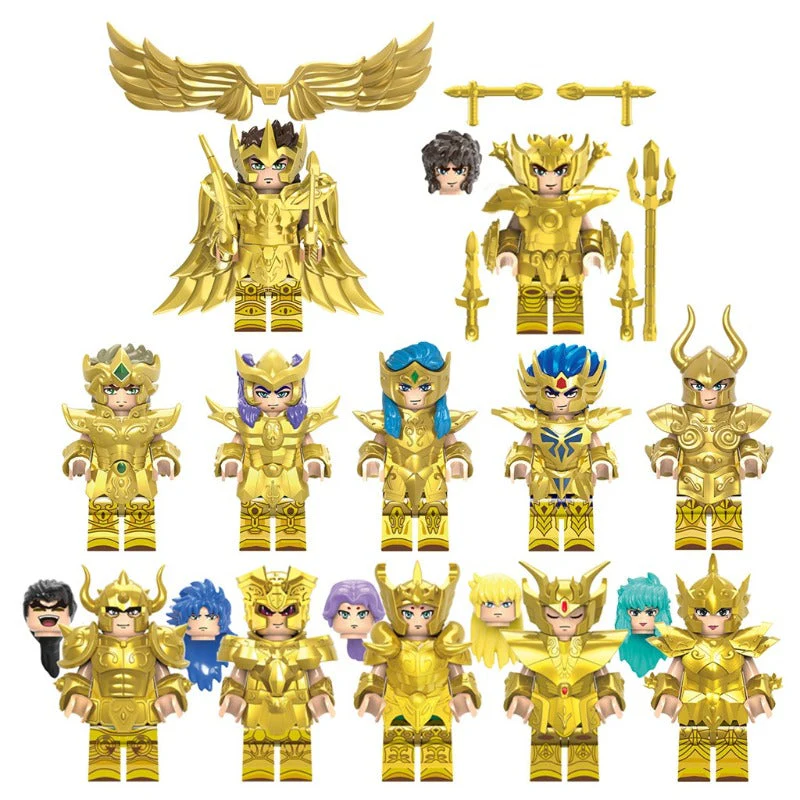 CQ11-CQ22 Zodiac Saint Seiya Constellation Minifigures - Image 2
