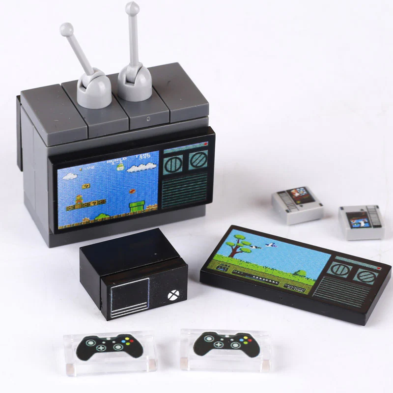 Creative mini TV game console scene assembly - Image 9