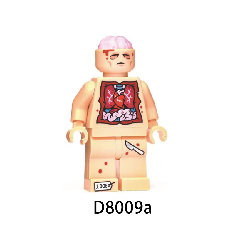 D8009A D8009B dissection person minifigure - Image 2
