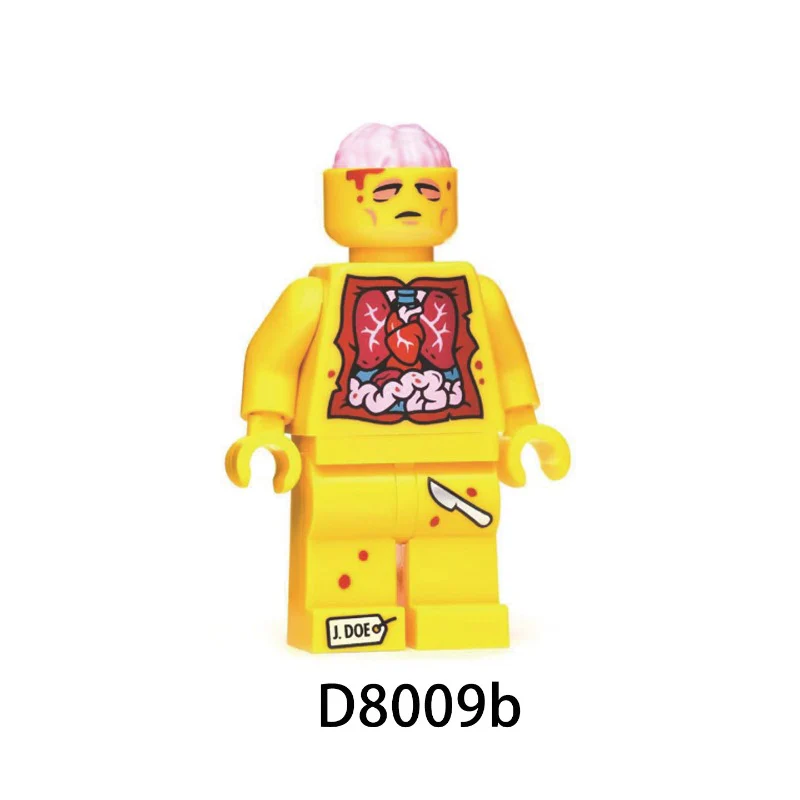 D8009A D8009B dissection person minifigure - Image 3