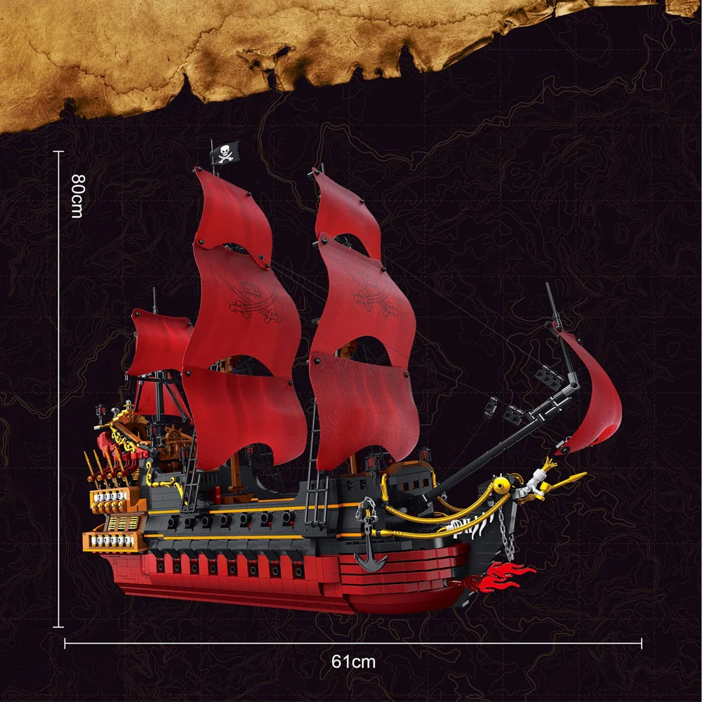DK6002 3694PCS Queen Anne's Revenge - Image 6