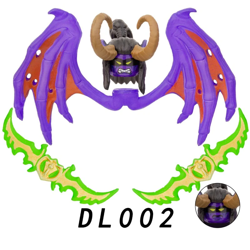 DL002 Game Series World of Warcraft Illidan Minifigure - Image 2