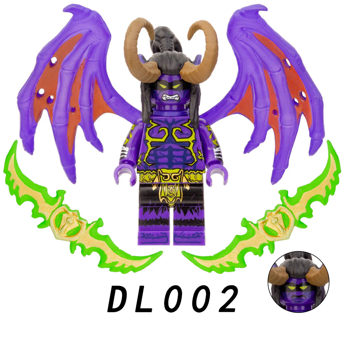 DL002 Game Series World of Warcraft Illidan Minifigure - Image 5