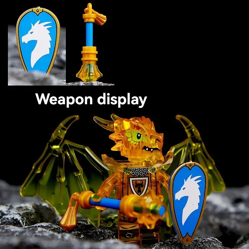 Dragon Knight Full set of minifigures Golden Knight Blue Knight Red Knight - Image 18
