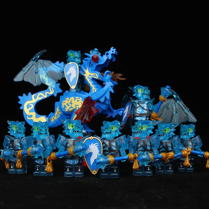 Dragon Knight Full set of minifigures Golden Knight Blue Knight Red Knight - Image 24