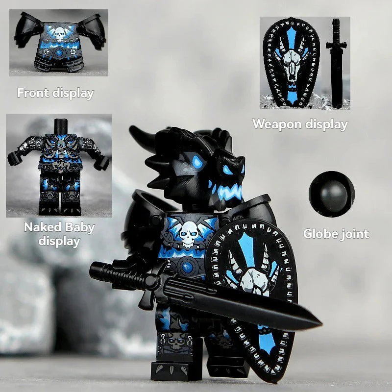 Dragon Knight Full set of minifigures Golden Knight Blue Knight Red Knight - Image 27