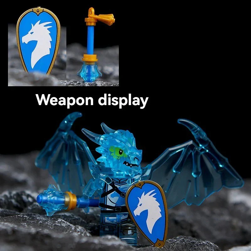 Dragon Knight Full set of minifigures Golden Knight Blue Knight Red Knight - Image 41