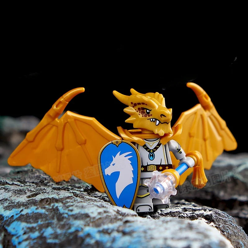 Dragon Knight Full set of minifigures Golden Knight Blue Knight Red Knight - Image 51