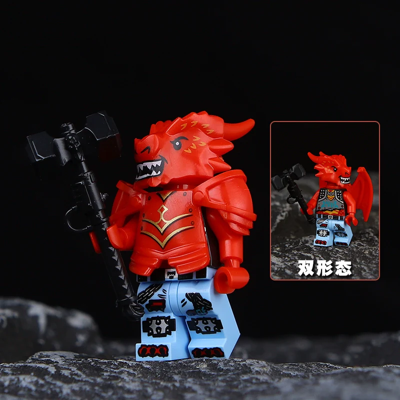 Dragon Knight Full set of minifigures Golden Knight Blue Knight Red Knight - Image 55