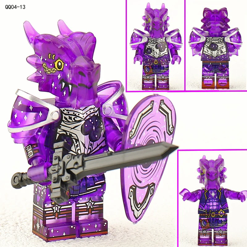 Dragon Knight Full set of minifigures Golden Knight Blue Knight Red Knight - Image 63