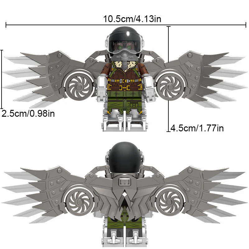 DT01 Super heroes Spider-Man series Vulture Minifigures - Image 3