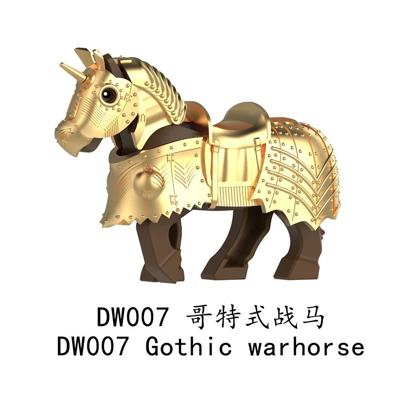 DW007-012 Medieval series Gothic warhorse Minifigures - Image 2
