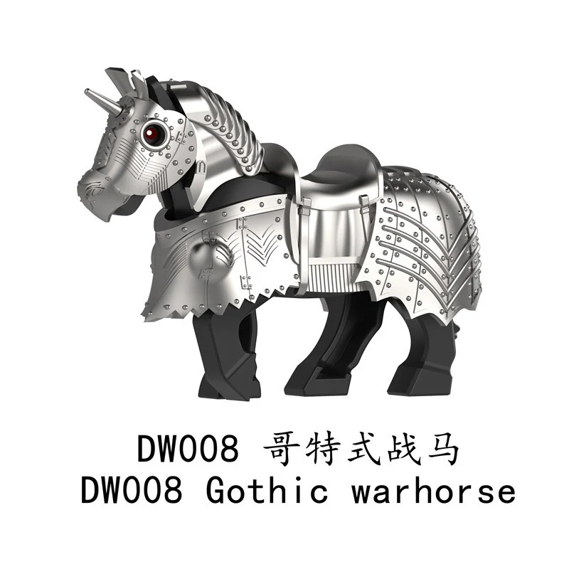 DW007-012 Medieval series Gothic warhorse Minifigures - Image 3