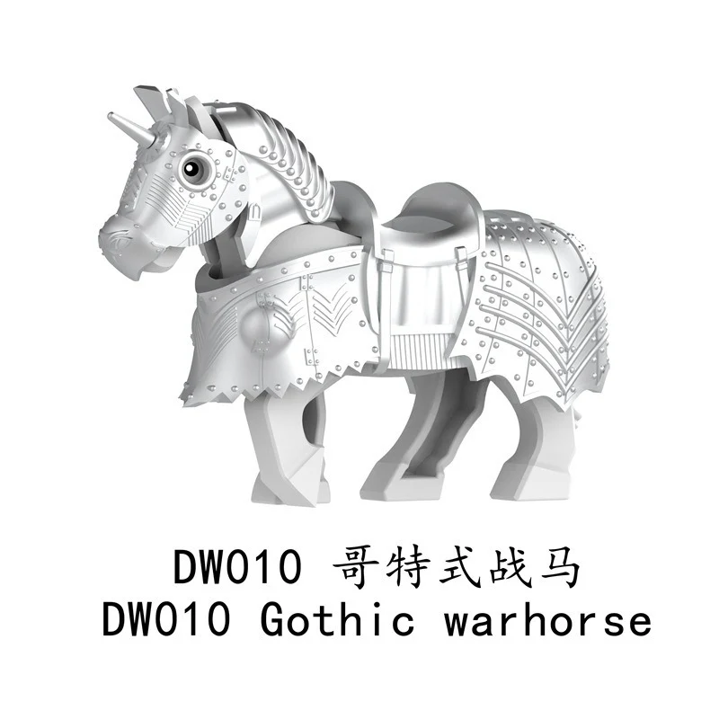 DW007-012 Medieval series Gothic warhorse Minifigures - Image 5