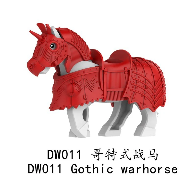 DW007-012 Medieval series Gothic warhorse Minifigures - Image 6
