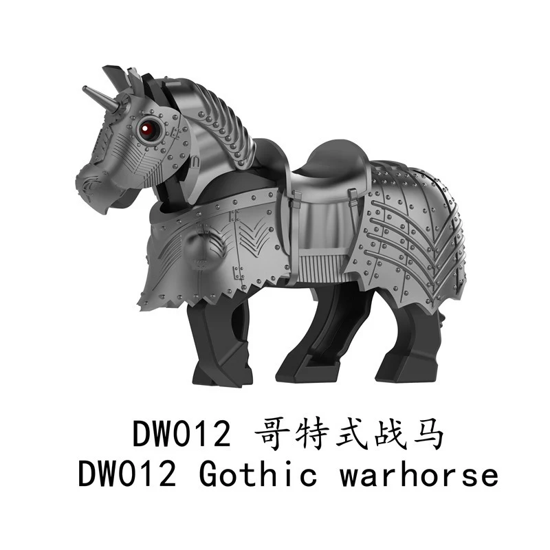 DW007-012 Medieval series Gothic warhorse Minifigures - Image 7