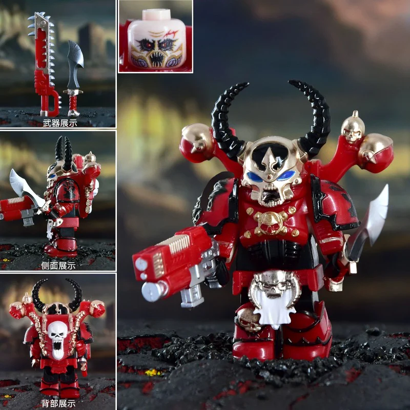 dxmh3001-3015 Warhammer 40,000: Black Legion - Chaos Space Marines Minifigures - Image 11